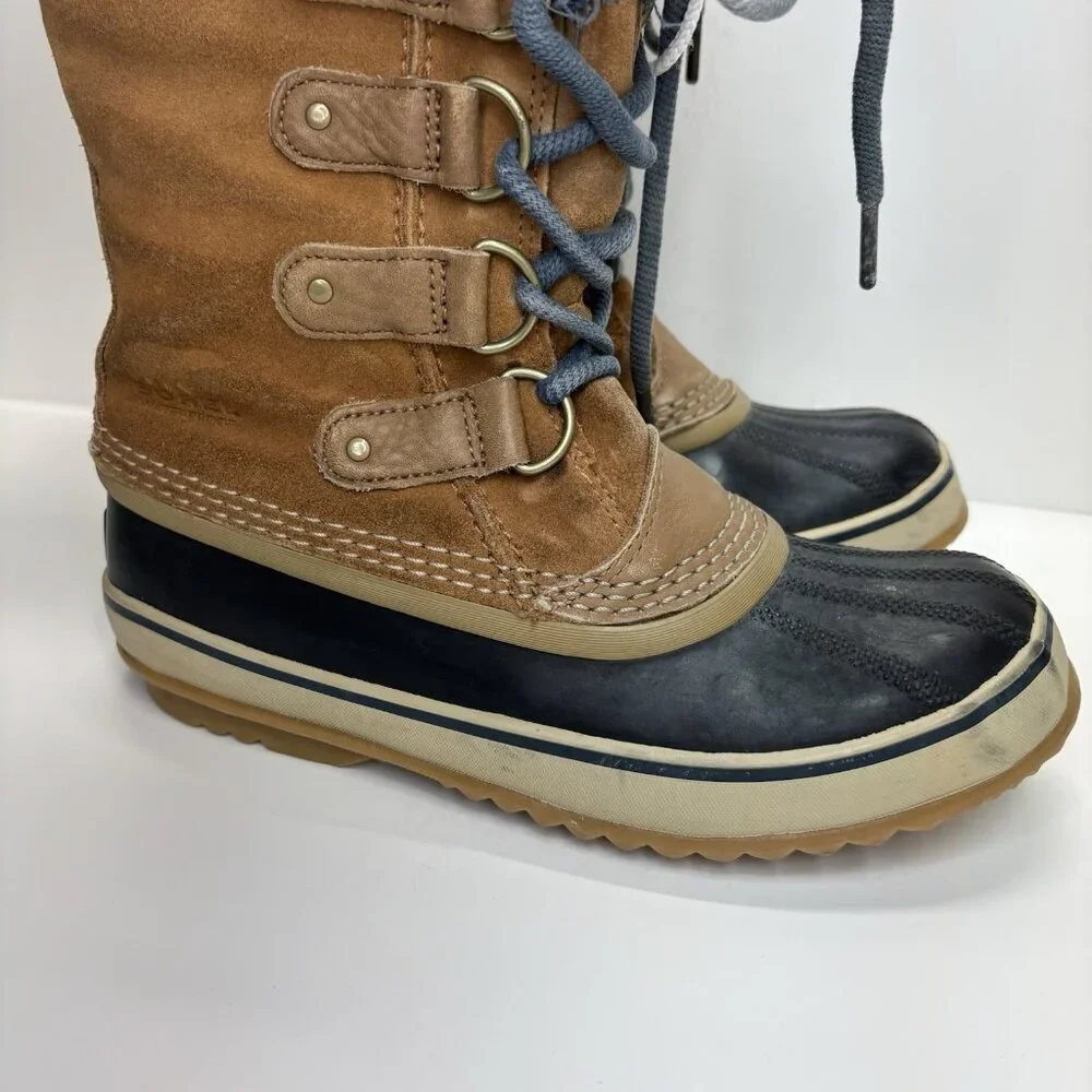 SOREL Joan of Artic Snow‎ Winter Boots Waterproof Insulated Lace Up Women Sz 7 - Picture 2 of 14